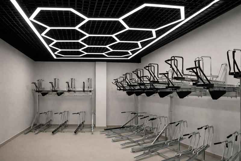 Sistema modular de aparcamiento para bicicletas en espacios públicos